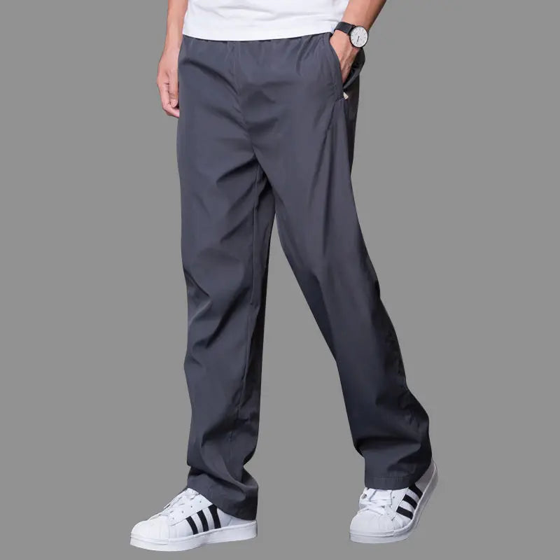 Spring Summer Men's Sportwear Casual Mens Joggers Pants Loose Straight Trousers Large Size Sweatpants Fashion Tracksuit Men