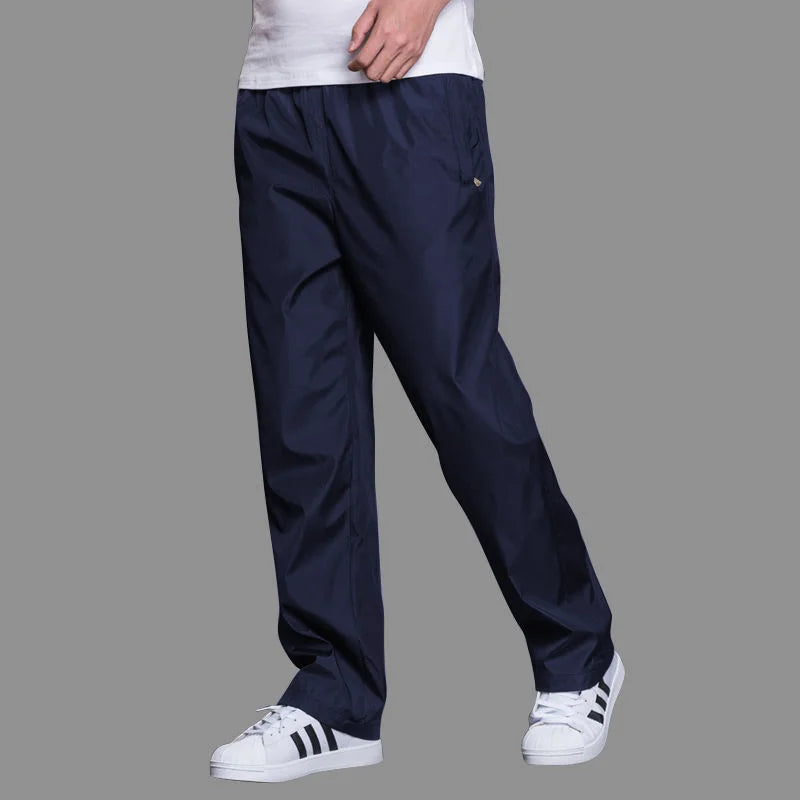 Spring Summer Men's Sportwear Casual Mens Joggers Pants Loose Straight Trousers Large Size Sweatpants Fashion Tracksuit Men