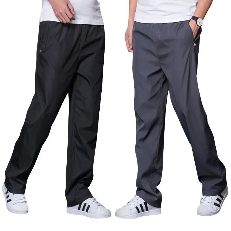 Spring Summer Men's Sportwear Casual Mens Joggers Pants Loose Straight Trousers Large Size Sweatpants Fashion Tracksuit Men