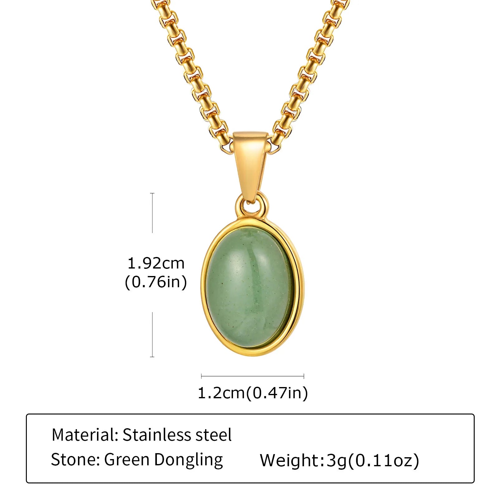 Trendy Pendant Necklaces for Men Boys,Square Natural Stone Stainless Steel Necklaces,New Hip Hop Cool Jewelry Gifts