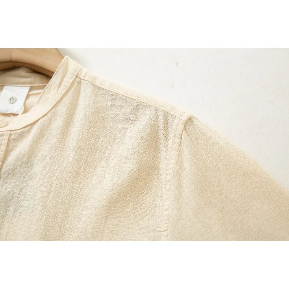 TRAFZR Shirts for Man Cotton 100℅  Autumn Long Sleeve Elegant Old Money Social White Japanese Style Streetwear Fashion blouse