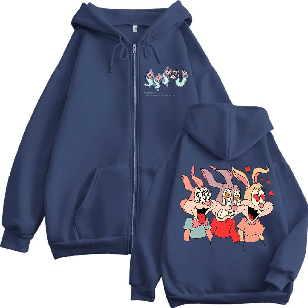 PARTYNEXTDOOR & Drake Some Sexy Songs 4 U SSS4U Album Zipper Hoodie Fashion Hip Hop Zip Up Sweatshirt Unisex Oversized Pullovers