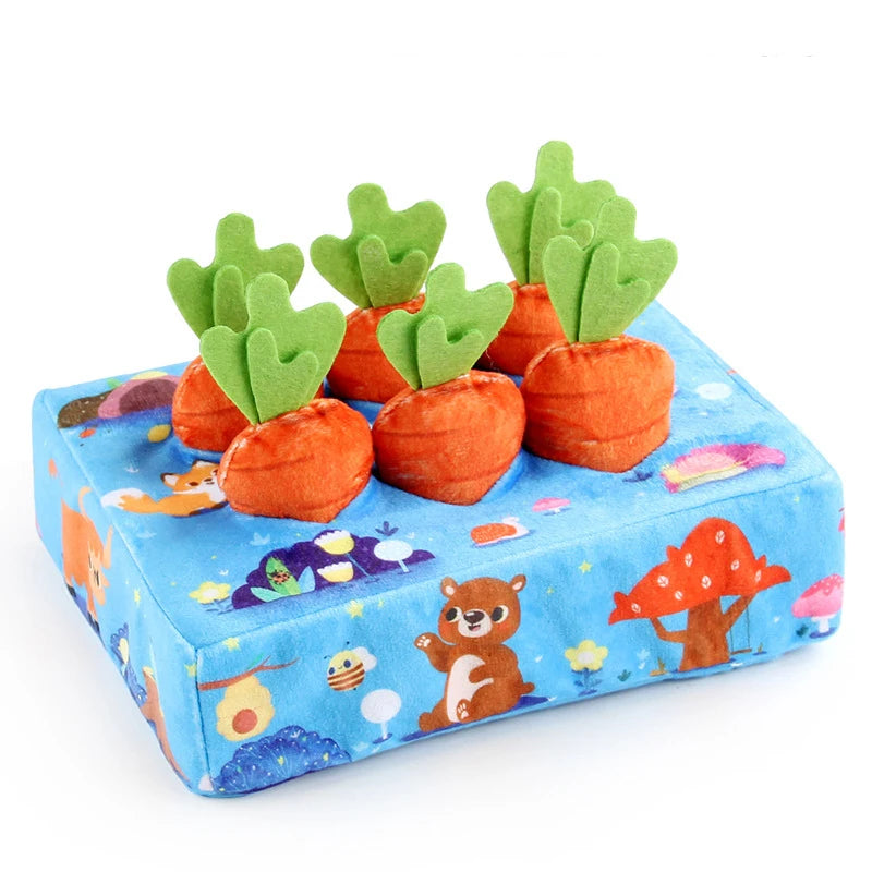 Baby Tissue Box Pull Out Radish Toys Carrot Harvest Toddlers Fine Motor Skills Toys Montessori Early Learning Educational Games
