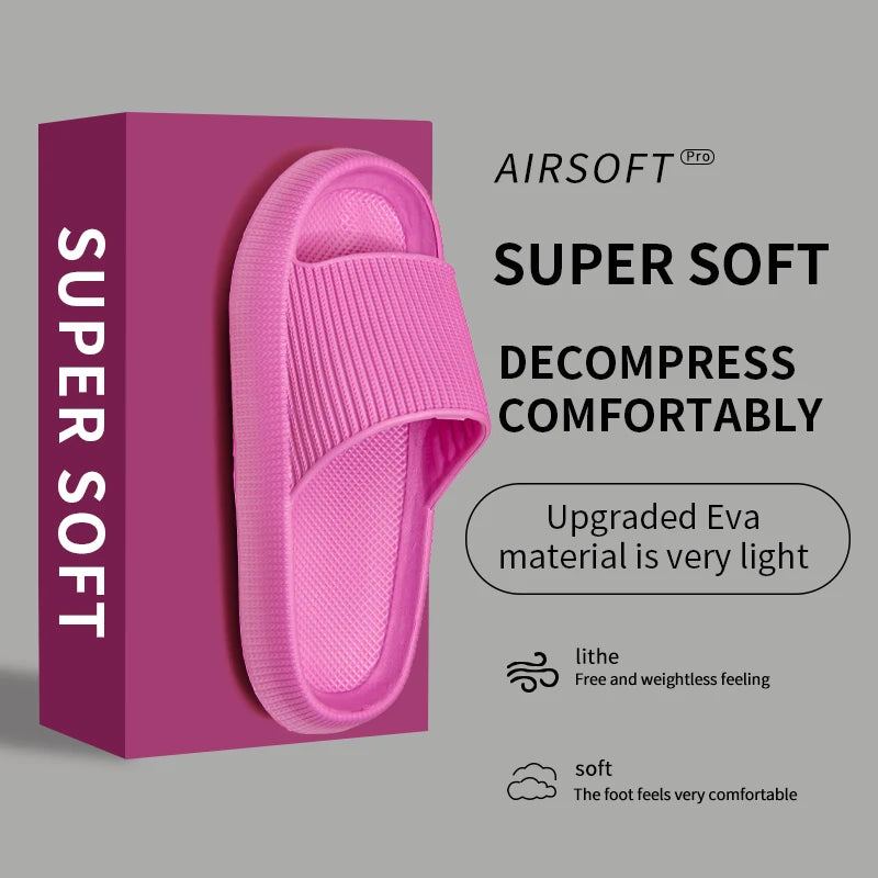 Slippers men wear thick-soled non-slip summer quarters bathroom shower Eva sandals