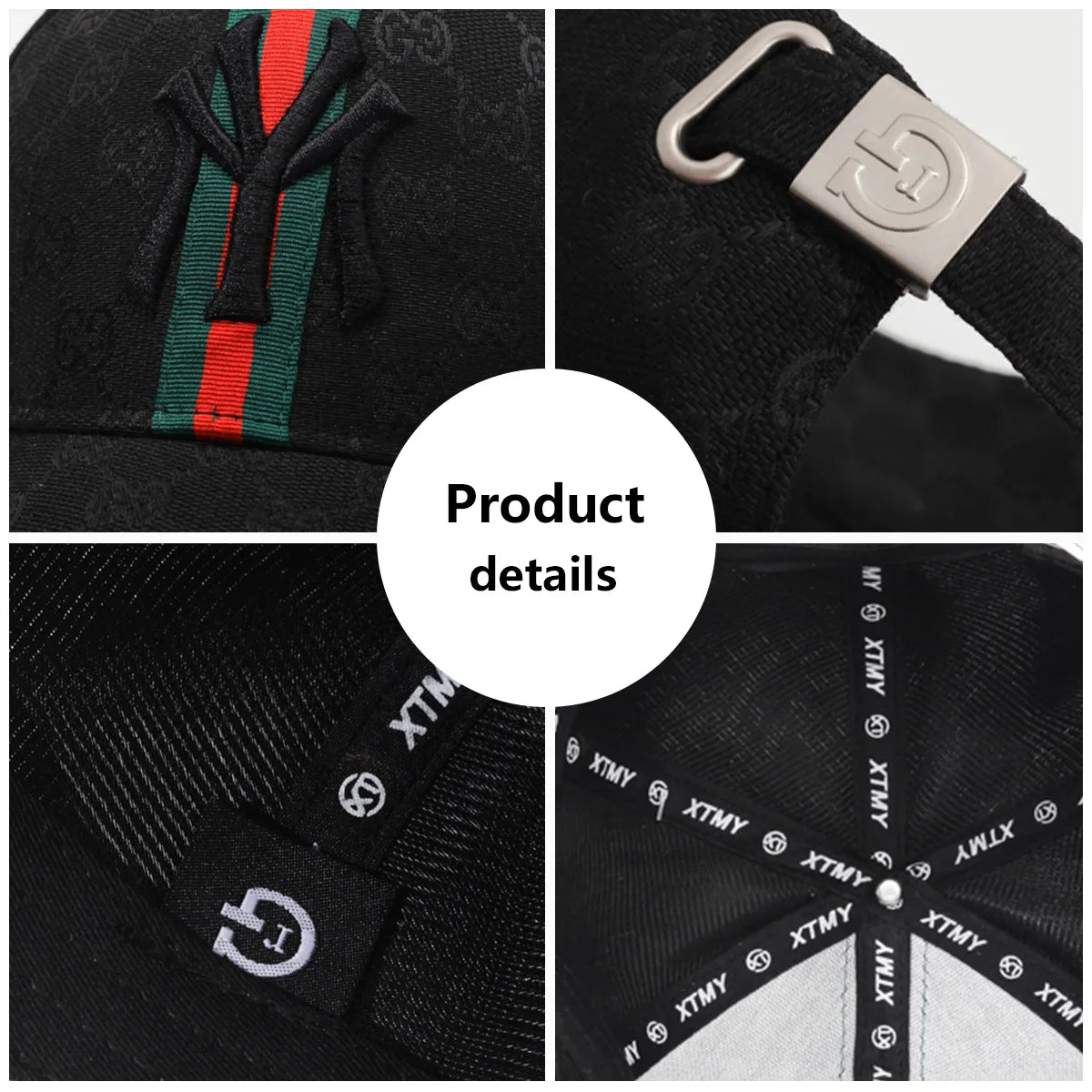 Unisex Letter Embroidery Hip-Hop Hats Outdoor Adjustable Casual Baseball Caps Sunscreen Hat