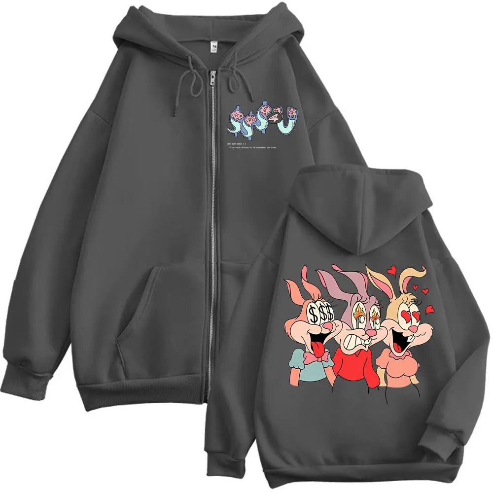 PARTYNEXTDOOR & Drake Some Sexy Songs 4 U SSS4U Album Zipper Hoodie Fashion Hip Hop Zip Up Sweatshirt Unisex Oversized Pullovers
