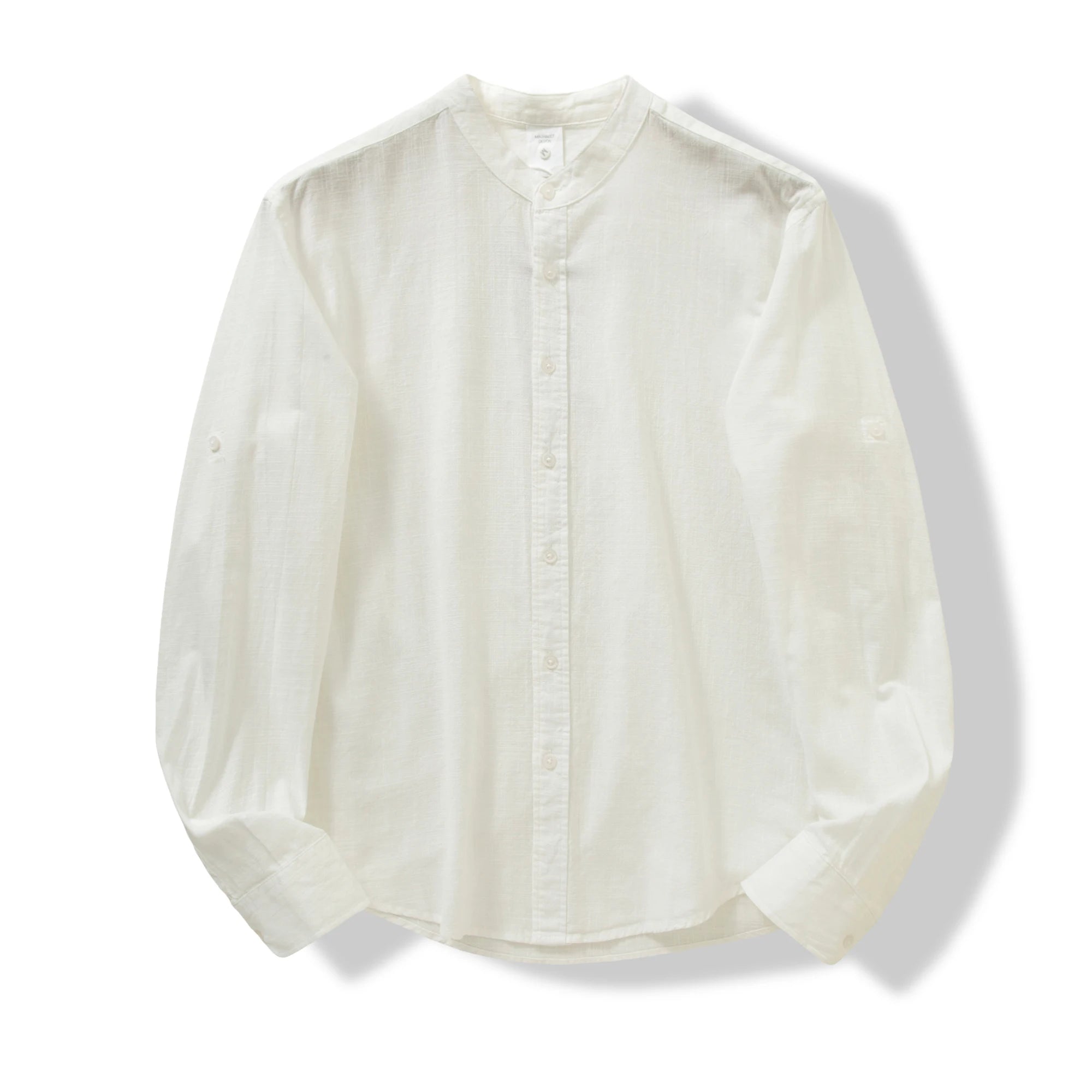 TRAFZR Shirts for Man Cotton 100℅  Autumn Long Sleeve Elegant Old Money Social White Japanese Style Streetwear Fashion blouse
