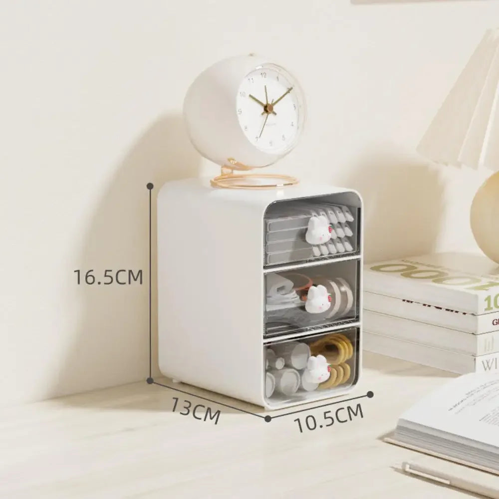 Desktop Drawer Box Desk Pen Holder Hair Accessories Storage Shelf Cosmetic Stationery Storage Box Home School Office Organizer