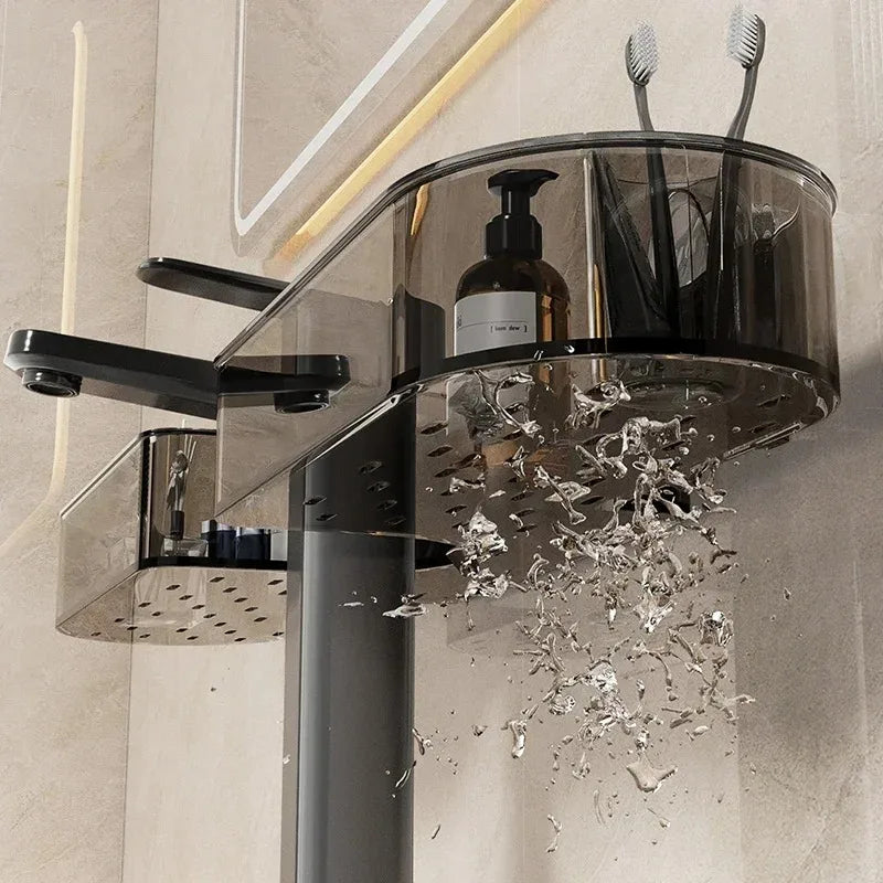 Toilet Rack Suction Cup Non-punching Toilet Thickened Acrylic Shelf