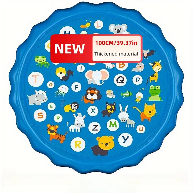 Summer children's water play toys, water sprinkling MATS for boys and girls aged 3, 4 and 5, and interactive water play toys for pets in the garden lawn