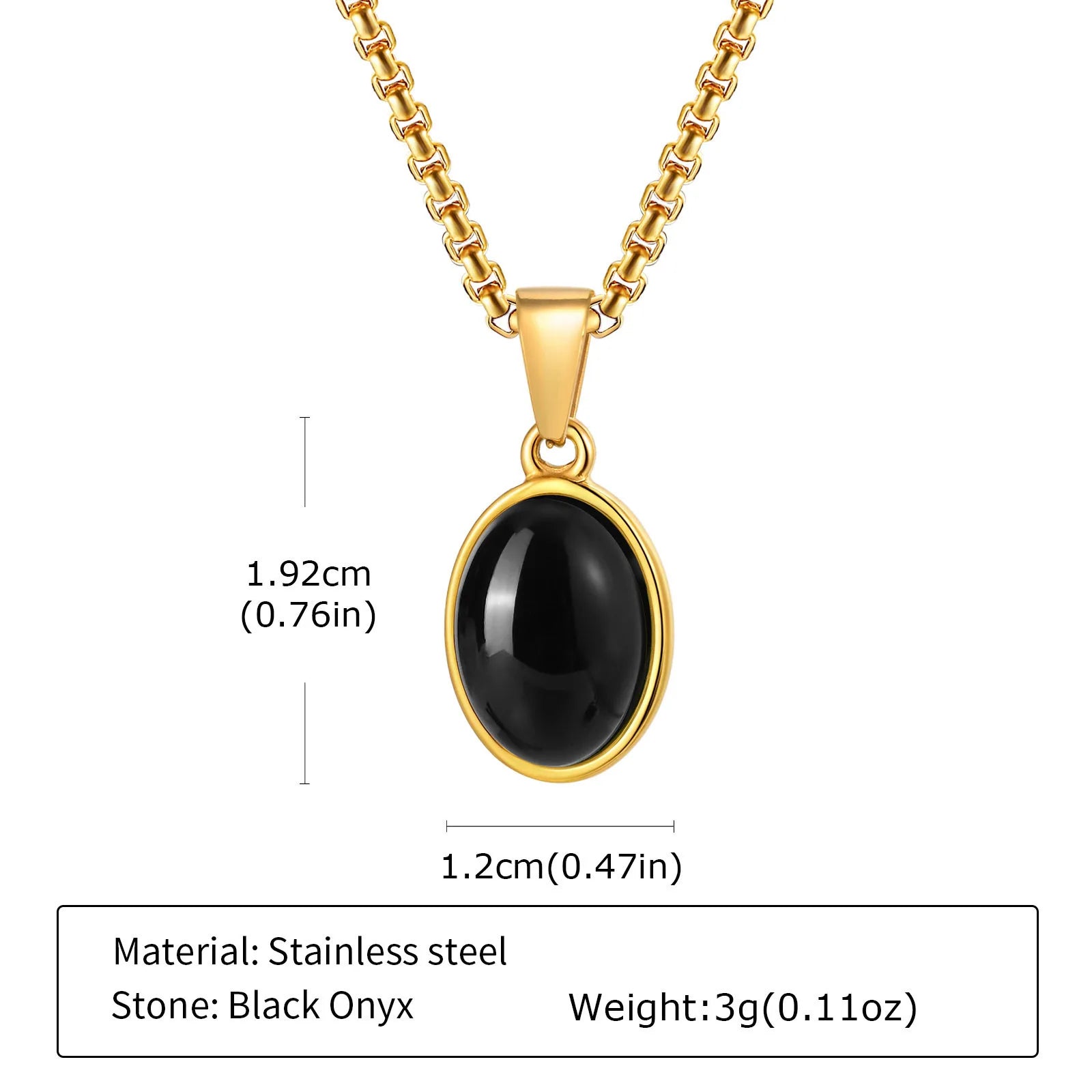 Trendy Pendant Necklaces for Men Boys,Square Natural Stone Stainless Steel Necklaces,New Hip Hop Cool Jewelry Gifts