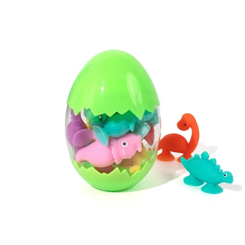 Baby Sucker Bath Toys for Kids Boys Girls Animal Shaped Suction Toys Parent-Child Interactive Game Window Travel Building Blocks