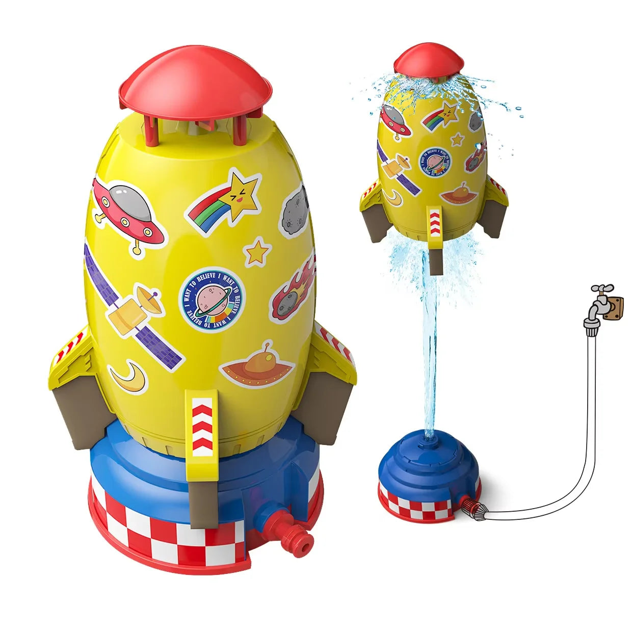 outdoor Water Toy Baby Bath Toys Cartoon Frog Dinosaur Sprinkler Rotating Spray Garden Yard  Fun Games Toys for Kids boys girls