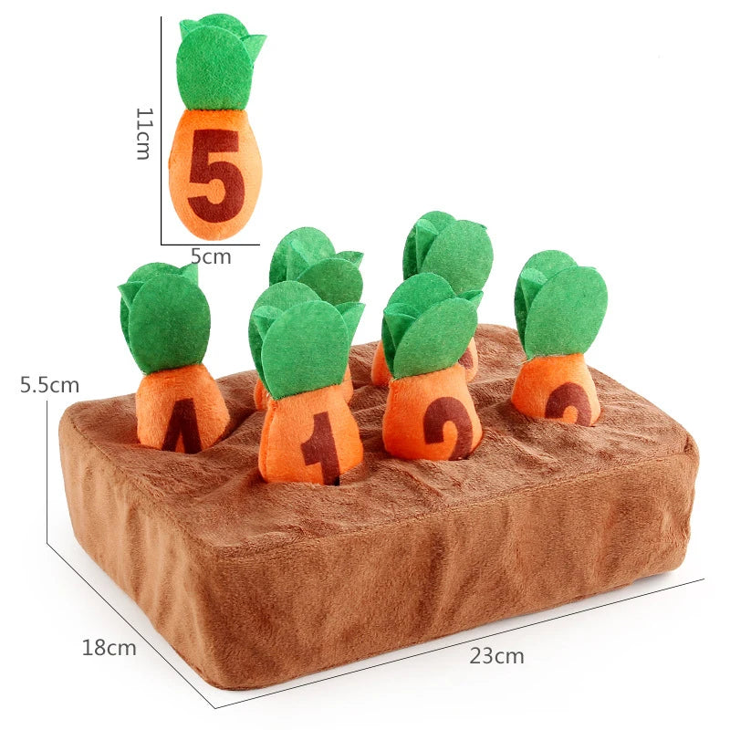Baby Tissue Box Pull Out Radish Toys Carrot Harvest Toddlers Fine Motor Skills Toys Montessori Early Learning Educational Games