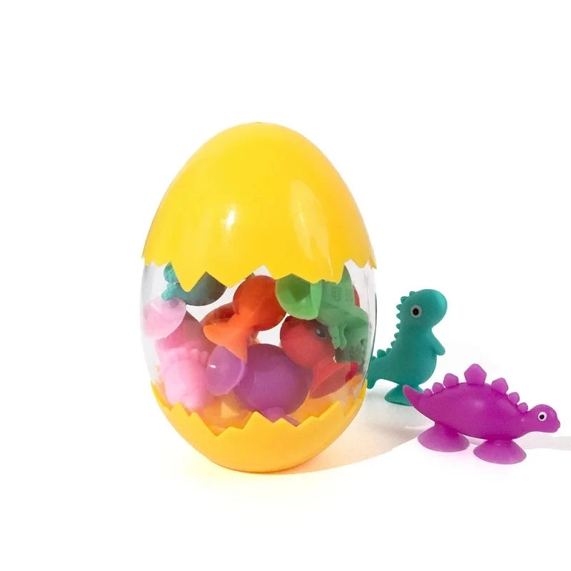 Baby Sucker Bath Toys for Kids Boys Girls Animal Shaped Suction Toys Parent-Child Interactive Game Window Travel Building Blocks