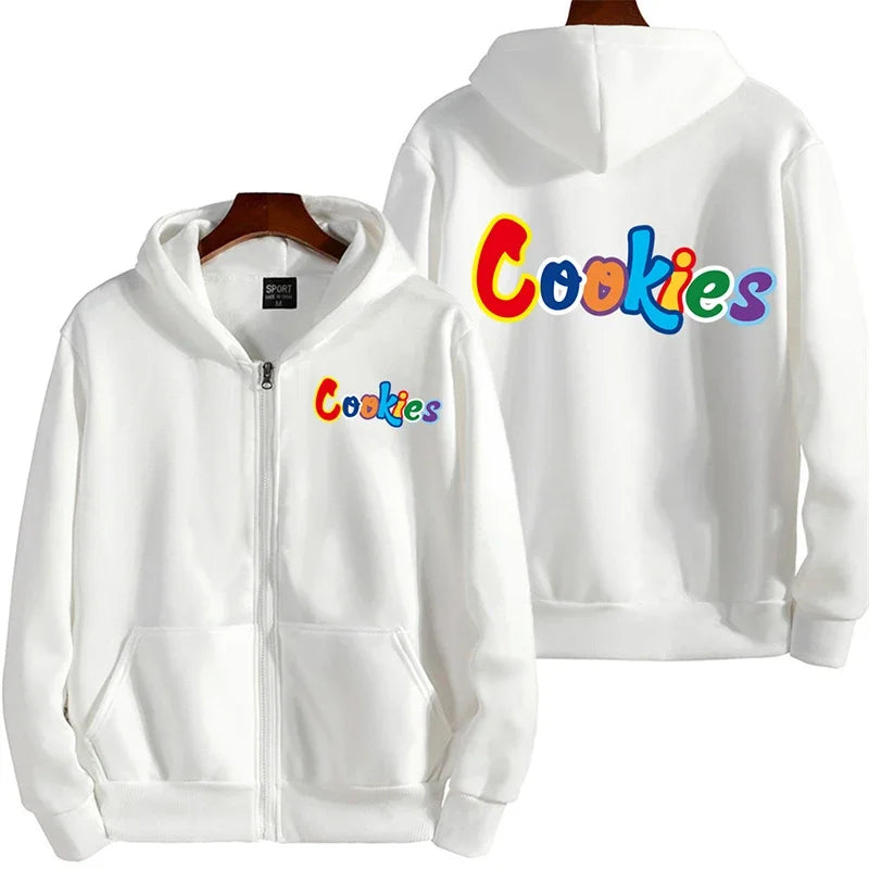 Y2K Zipper Hoodie Hip Hop Letter Print Oversized Hooded Sweatshirt Men Women 2023 New Harajuku Punk Jacket Coat Tops Streetwear