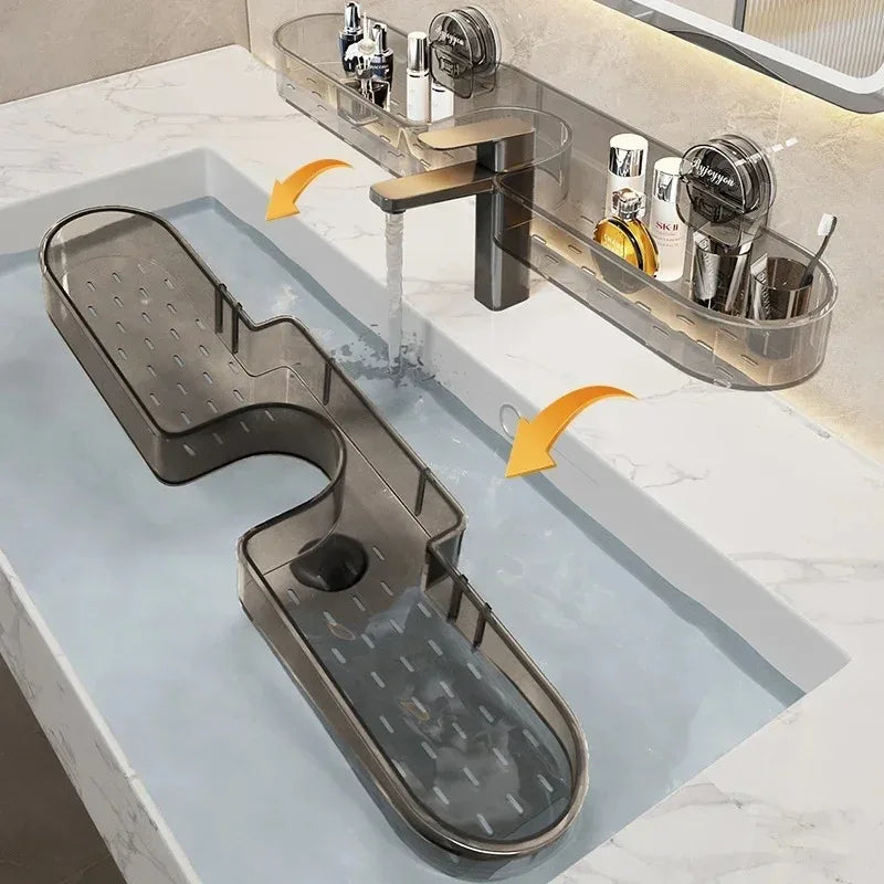 Toilet Rack Suction Cup Non-punching Toilet Thickened Acrylic Shelf