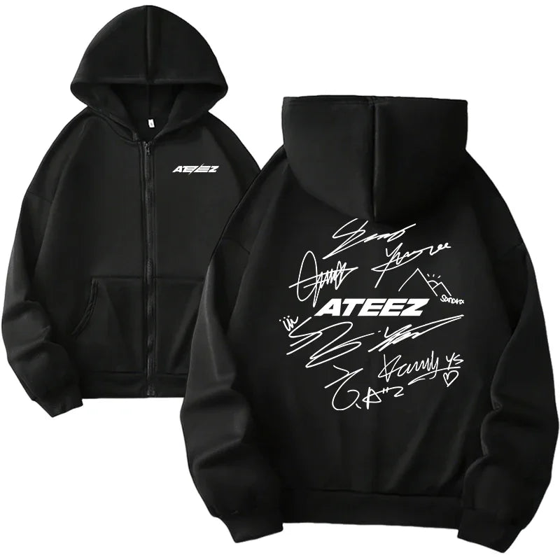2025 Autumn Female Urban Casual Fashion Coat Sweatshirts  Zipper Hoodie for Woman High Quality Hooded Long Sleeve Jackets