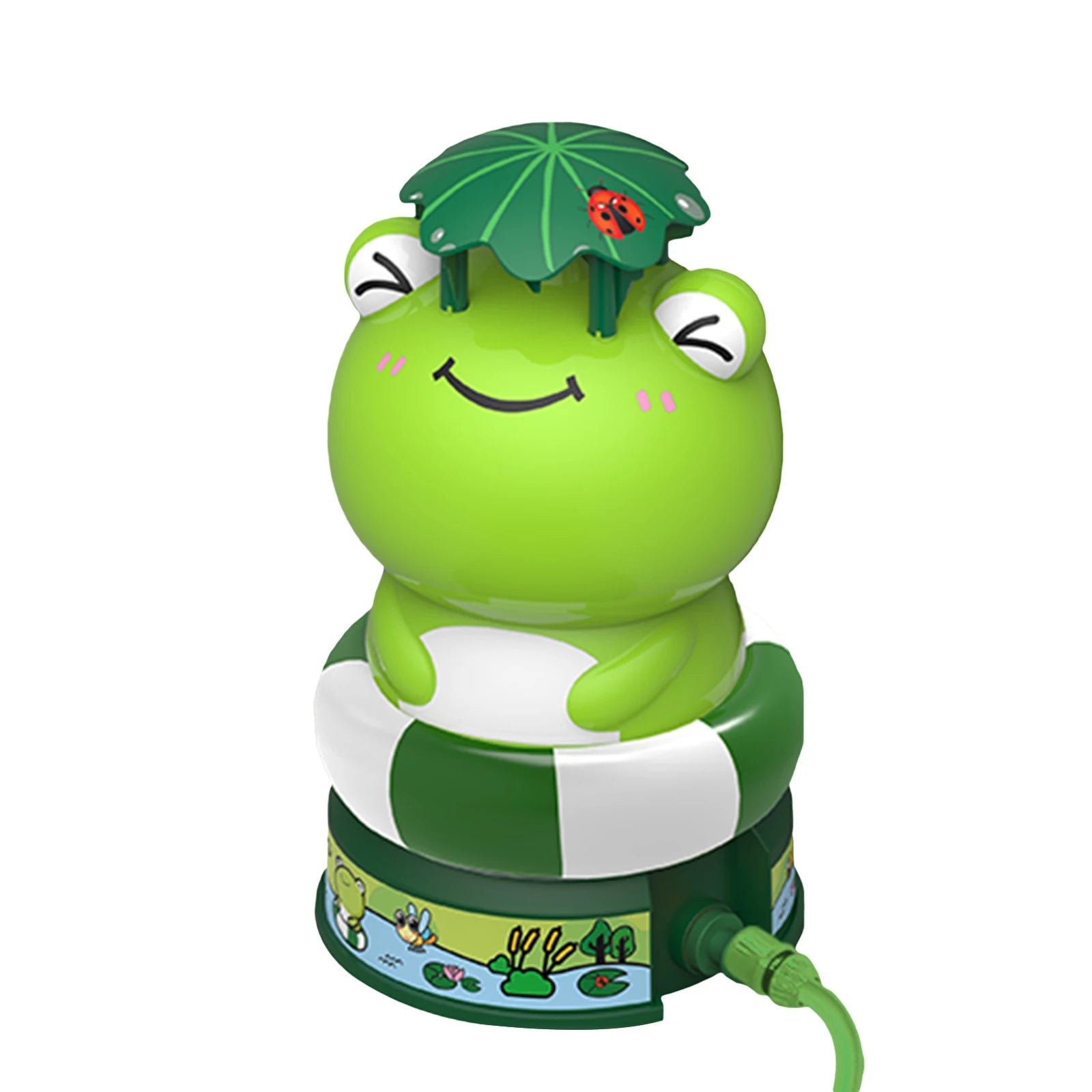 outdoor Water Toy Baby Bath Toys Cartoon Frog Dinosaur Sprinkler Rotating Spray Garden Yard  Fun Games Toys for Kids boys girls