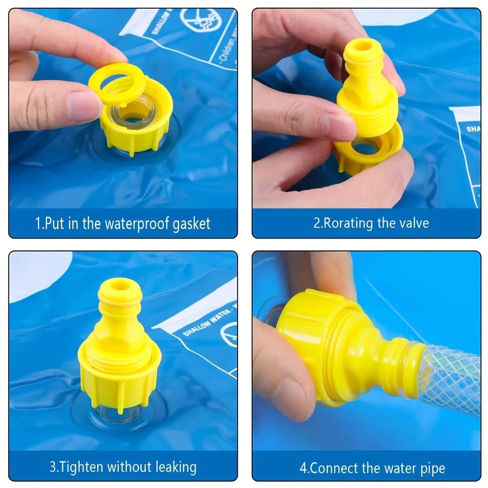 Summer children's water play toys, water sprinkling MATS for boys and girls aged 3, 4 and 5, and interactive water play toys for pets in the garden lawn