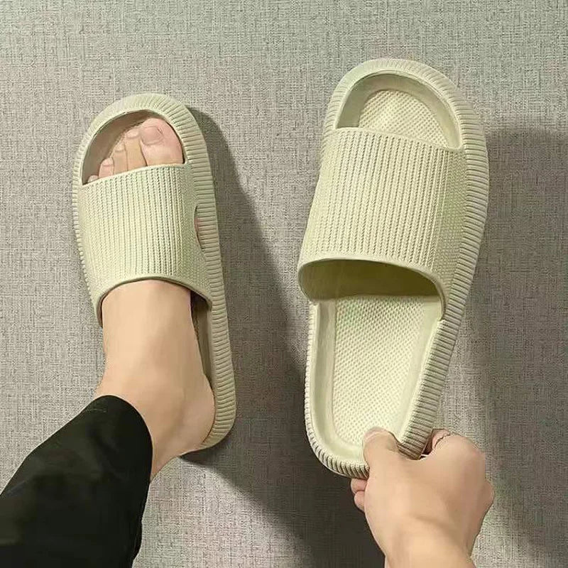 Slippers men wear thick-soled non-slip summer quarters bathroom shower Eva sandals